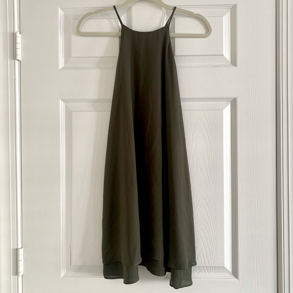 Olive green dress